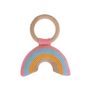 Rainbow Teether Rattle Toy, thumbnail 1 of 3