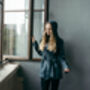 Women's Linen Summer Jacket With Hood, thumbnail 3 of 13