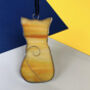 Handmade Glass Cat Hanging Decoration, thumbnail 4 of 4