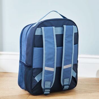 Personalised Blue Large Backpack, 2 of 5