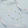 Emerald Green Or Clear Cz Dangle Necklace, thumbnail 6 of 12