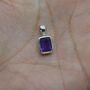 Amethyst Pendant Necklace: February Birthday, thumbnail 5 of 6