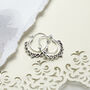 Sterling Silver Persian Waves Hoops, thumbnail 1 of 4