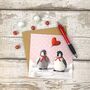 Corinne Lapierre Penguins Love Greetings Card, thumbnail 1 of 3