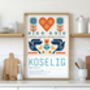 Koselig Definition Print, Koselig Print, Koselig Quote, Nordic Wall Art, thumbnail 1 of 3