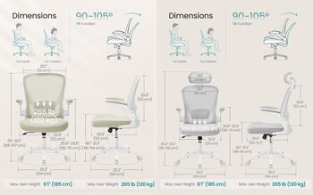 Ergonomic Mesh Office Chair Swivel Desk Chair, 2 of 7