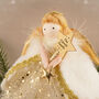 Gold Angel Christmas Tree Topper | 17cm, thumbnail 4 of 9