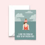 Open Water Swimming Valentine's Card, thumbnail 2 of 3