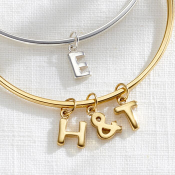 Personalised Chunky Initial Bangle, 5 of 7