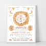 Personalised Keepsake Birth Print Lion Move Mountains, thumbnail 3 of 6