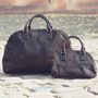 Large Ladies Leather Luggage Bag.'The Liliana L', thumbnail 9 of 12