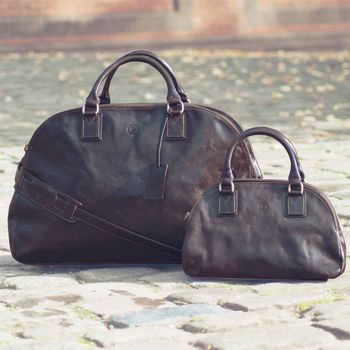 Large Ladies Leather Luggage Bag.'The Liliana L', 9 of 12