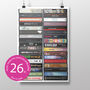 26th Birthday 2000 Music Print Personalised Gift, thumbnail 1 of 8