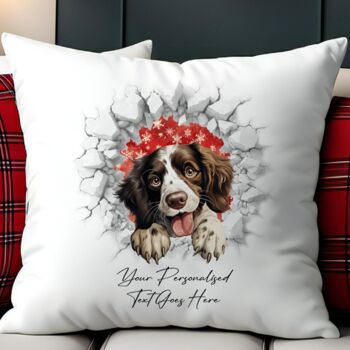 Personalised Christmas Springer Spaniel Break Through, 5 of 10