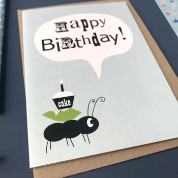 Children's Ant 'Happy Birthday' Card, 5 of 6