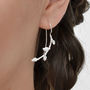 Sterling Silver Vines Threader Earrings, thumbnail 1 of 2