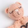 Personalised Teddy Baby Comforter Easy Crochet Kit, thumbnail 3 of 9