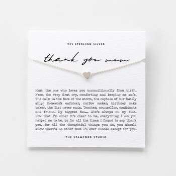 Sterling Silver Thank You Mum Bracelet, 5 of 8