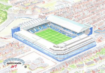 Everton Fc Goodison Park Stadium Canvas, 2 of 6