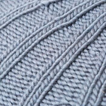 Rib Floor Cushion Knitting Kit, 6 of 8