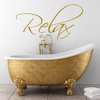 'bathroom' Wall Art Sticker By Wall Art Quotes & Designs By Gemma Duffy