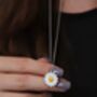 Daisy Pendant Necklace In Sterling Silver, thumbnail 1 of 2