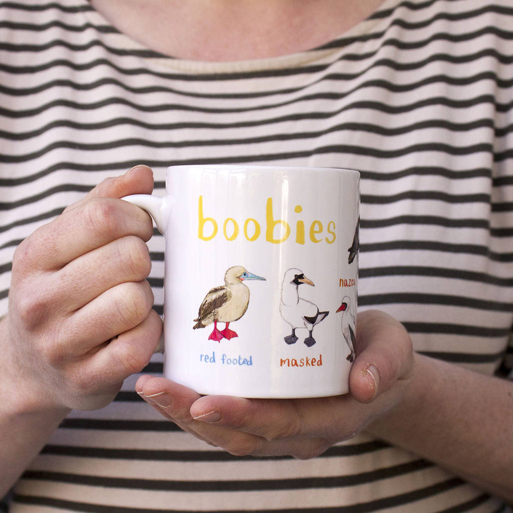 Boobies Bird Mug By Sarah Edmonds Illustration
