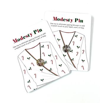Christmas Modesty Pin Gift, Secret Santa, Stocking Filler, 4 of 9