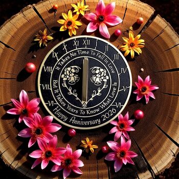 Anniversary Gift Sundial ‘Love Is’ Celebration Present, 2 of 11