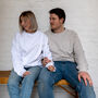 Embroidered Couples Roman Numerals Sweatshirt Set, thumbnail 4 of 8