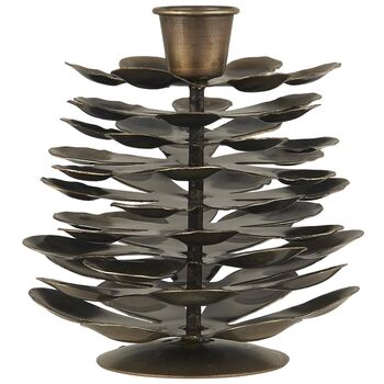 Nordic Pine Cone Candle Holder Small And Large, 4 of 7