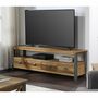 Harringay Reclaimed Wood Large Widescreen Tv Cabinet, thumbnail 1 of 4