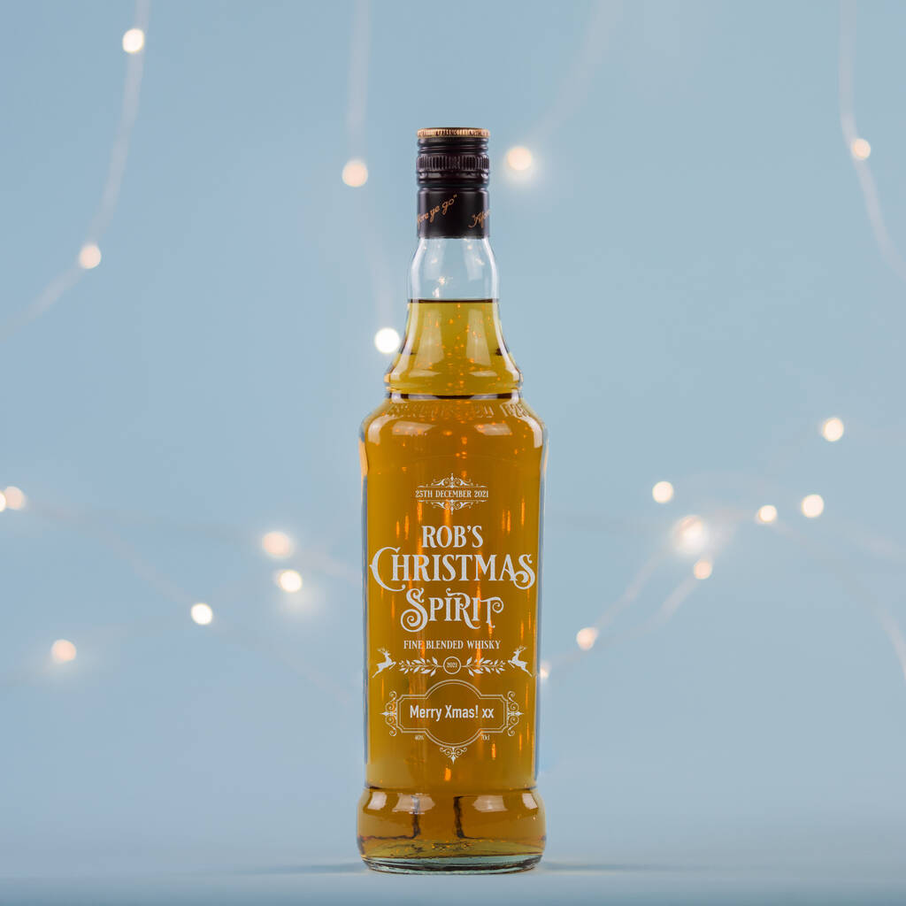 Personalised Premium 'Christmas Spirit' Whisky, 1 of 2