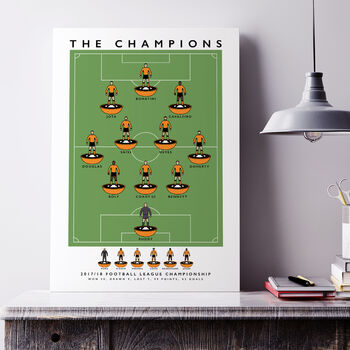 Wolverhampton Wanderers 2017/18 Champions Poster, 4 of 8