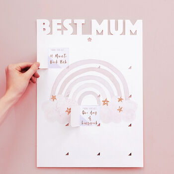 World's Best Mum Coupon Gift Wall Hang Poster, 2 of 2