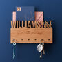 Personalised Name Wooden Key Holder And Letter Rack, thumbnail 1 of 2