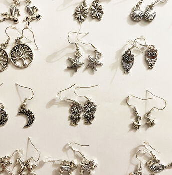 Sterling Silver And Zinc Earrings In Lots Of Designs, 2 of 3