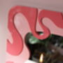 Statement Wavy Ripple Mirror In Pink And Raspberry, thumbnail 3 of 9