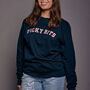 Picky Bits Varsity Slogan Christmas Sweatshirt, thumbnail 5 of 7