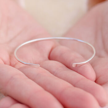 Smooth Cuff Set In Sterling Silver, 4 of 8