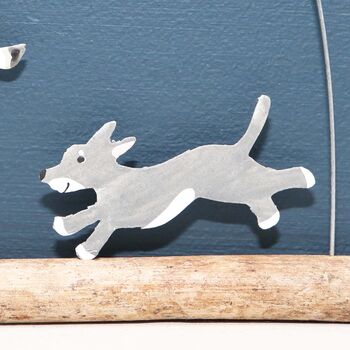 Dog Chasing Seagull Hanging Decoration, 4 of 4