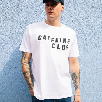 Caffeine Club Men's Slogan T Shirt, 2 of 3