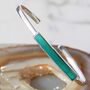 Green Onyx Adjustable Sterling Silver Cuff Bangle Bracelet, thumbnail 1 of 9