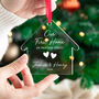 Our First Home Personalised Acrylic Bauble Christmas Gift, thumbnail 1 of 6