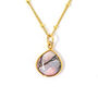 18k Gold Vermeil Plated Opal Oct Birthstone Necklace, thumbnail 3 of 6