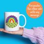 'Summer Rainbow' Personalised Teacher Mug, thumbnail 1 of 2