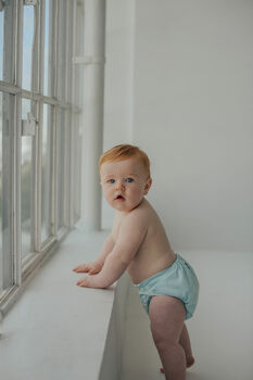 'Azure' Modern Cloth Nappy By Pēpi Collection, 6 of 12