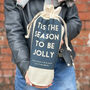 Personalised Jolly Christmas Bottle Bag, thumbnail 1 of 1
