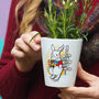 Personalised White Rabbit Easter Pot With Carrot Seeds, thumbnail 1 of 5