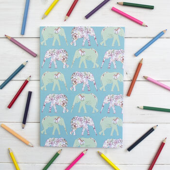 Personalised Elephant Journal Drawing Book, 5 of 5